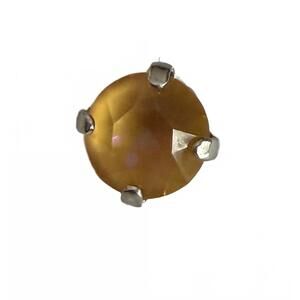 NEW MARIANA women's studs earrings in silver/ amber